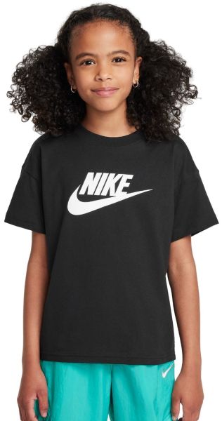 Dívčí trička Nike Girls Sportswear - Černý