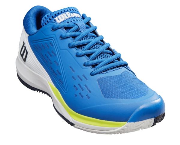 Zapatillas de tenis para hombre Wilson Rush Pro Ace Clay - lapis blue/white/safety yellow