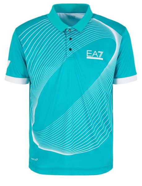 Meeste tennisepolo EA7 Man Jersey Polo Shirt - spectra green