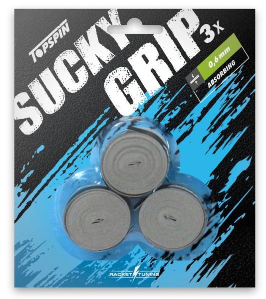 Viršutinės koto apvijos Topspin Sucky Grip 3P - grey
