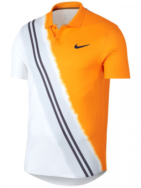  Nike Court Advantage Polo NY - orange peel/blackened blue