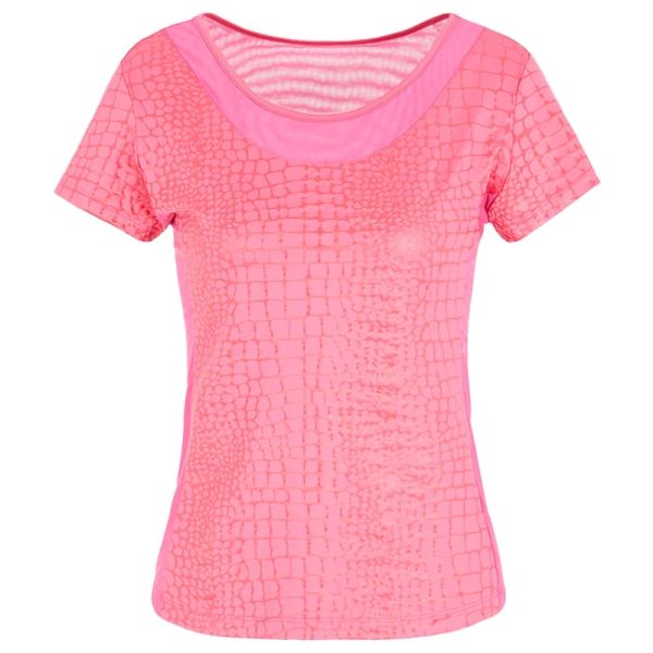 Дамска тениска EA7 Woman Jersey T-shirt - fancy pink yarrow