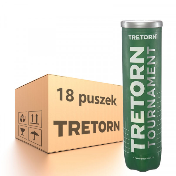 Carton de balles de tennis Tretorn Tournament - 18 x 4B