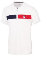 Pánské tenisové polo tričko Fila US Open Emilio T-Shirt - white alyssum