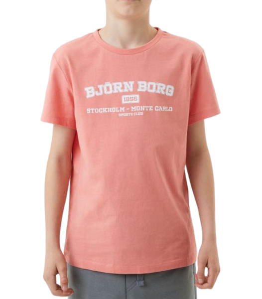 Koszulka chłopięca Björn Borg Sthlm T-Shirt - burnt coral