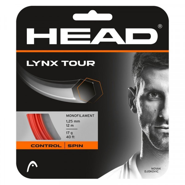 Tennis-Saiten Head LYNX Tour 1.25 mm (12 m) - orange