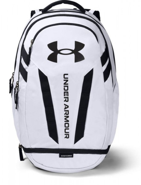 Plecak tenisowy Under Armour Hustle 5.0 Backpack - white/black