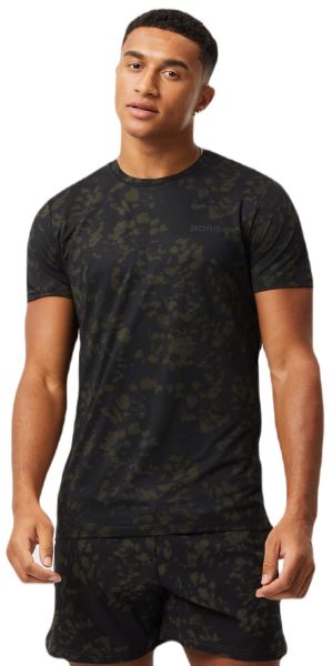 Camiseta para hombre Björn Borg Allover Printed T-Shirt - black