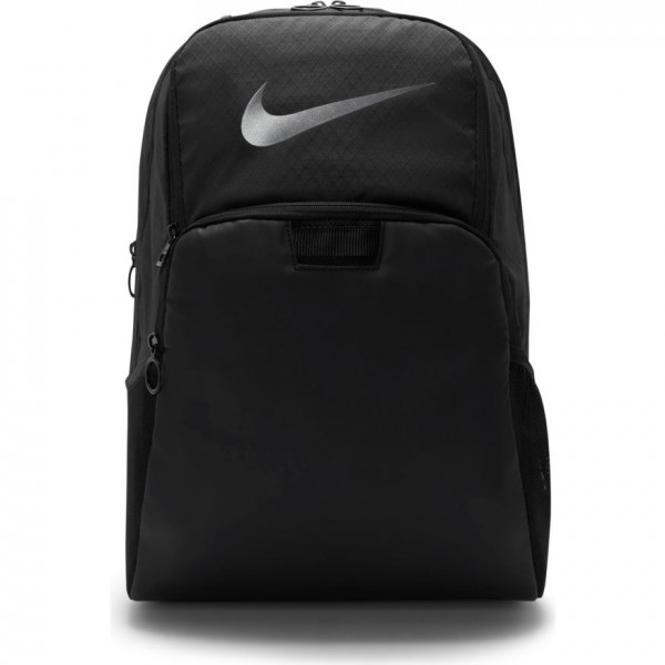 Zaino da tennis Nike Brasilia Winterized Graphic Training Backpack - black/black/metalic silver