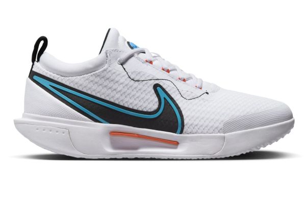Herren-Tennisschuhe Nike Zoom Court Pro HC - white/black/baltic blue/picante red