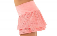 Lány szoknyák Lucky in Love Patch Me If You Can Lace Pleat Tier Skirt - melon Lány szoknyák Lucky in Love Patch Me If You Can Lace Pleat Tier Skirt - melon