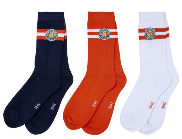 Tennisesokid  Roland Garros Sport Socks 3P - Mitmevärviline