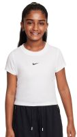 Maglietta per ragazze Nike Girls Sportswear Cropped - Bianco