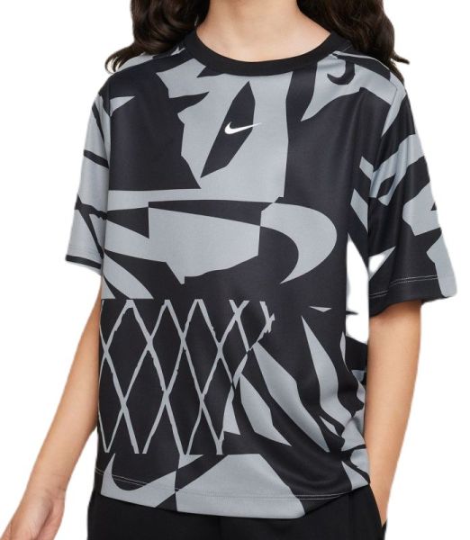 Boys' t-shirt Nike Dri-Fit Multi+ T-Shirt - cool grey/white
