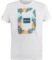 Herren Tennis-T-Shirt Babolat Exercise Message T-Shirt - Weiß