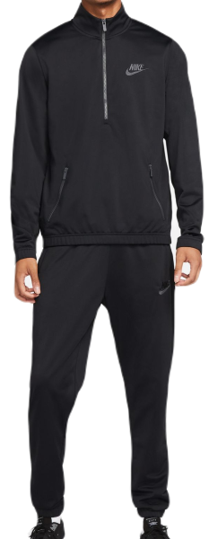 Męski dres tenisowy Nike Sportswear Sport Essentials Track Suit - black/dark smoke grey