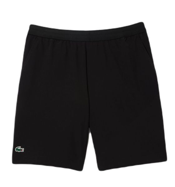 Pánské tenisové kraťasy Lacoste Sweatsuit Ultra-Dry Regular Fit Tennis Shorts - black