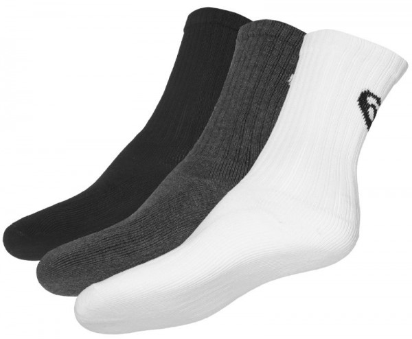 Čarape za tenis Asics 3PPK Crew 3P - grey/black/white