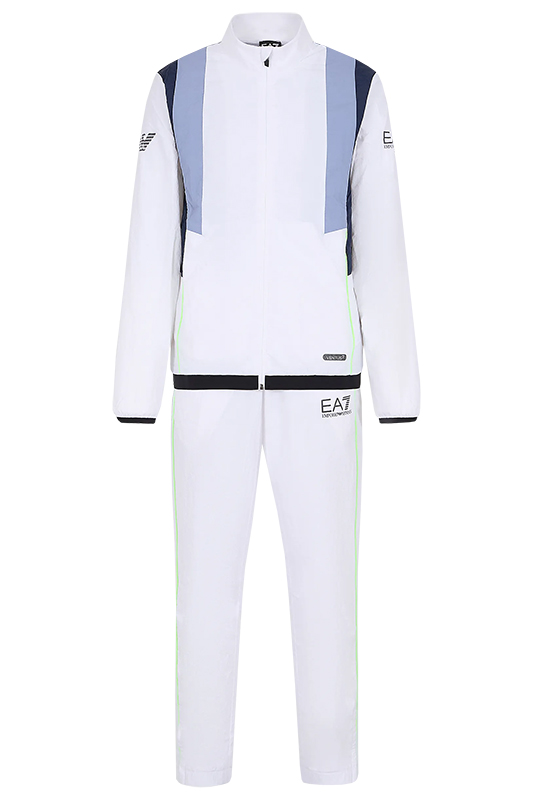 Men s Tracksuit EA7 Man Woven Tracksuit white Tennis Zone