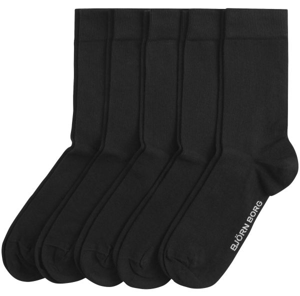 Ponožky Björn Borg Essential Socks 5P - black