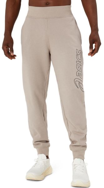 Pantalons de tennis pour hommes Asics Logo Sweat Pant - moonrock/graphite grey