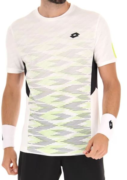 Men's T-shirt Lotto Tech I D4 Tee - bright white/sharp green