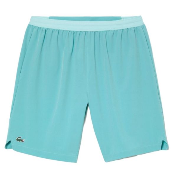 Pantaloncini da tennis da uomo Lacoste Tennis x Novak Djokovic Taffeta Shorts - green