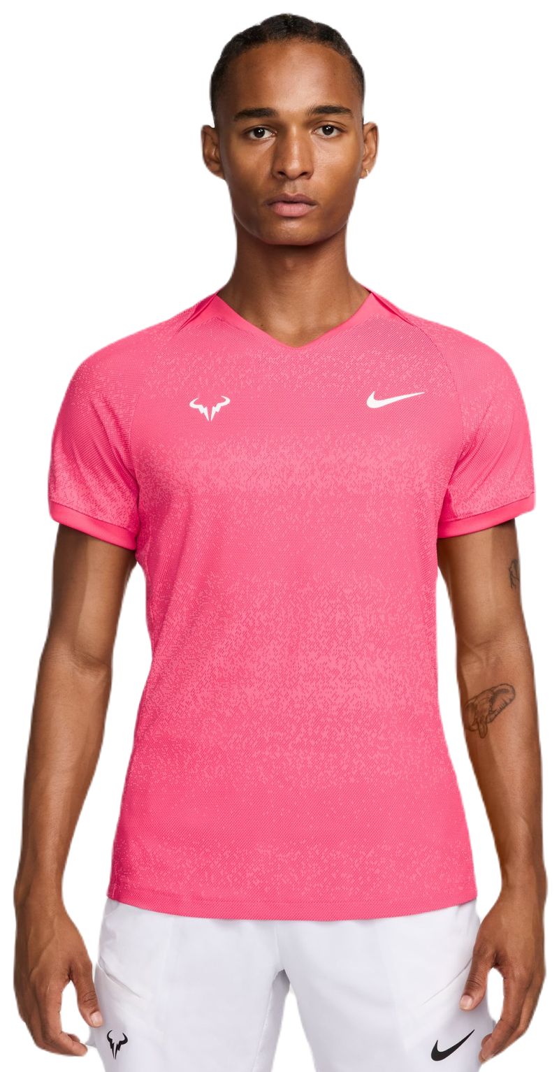 Men s T shirt Nike Court Rafa Dri Fit Pink Tennis Zone Tennis Shop