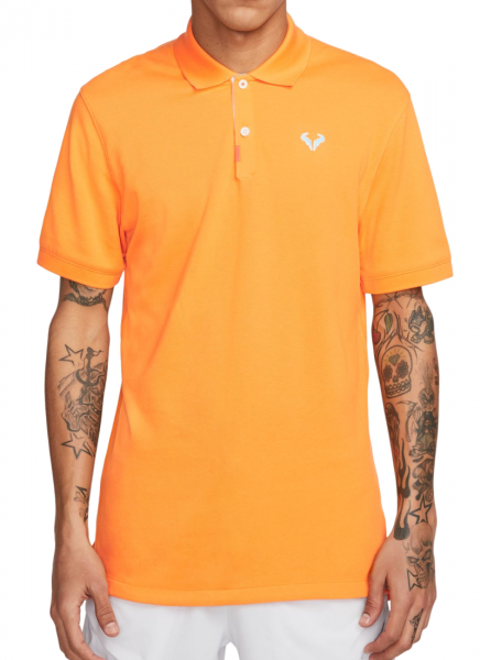Мъжка тениска с якичка Nike Rafa Slim Polo - vivid orange/white/baltic blue