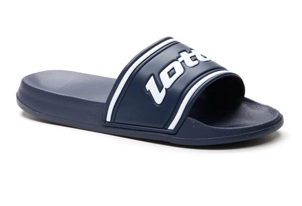 Tongs Lotto Midway Slide - dress blue/all white
