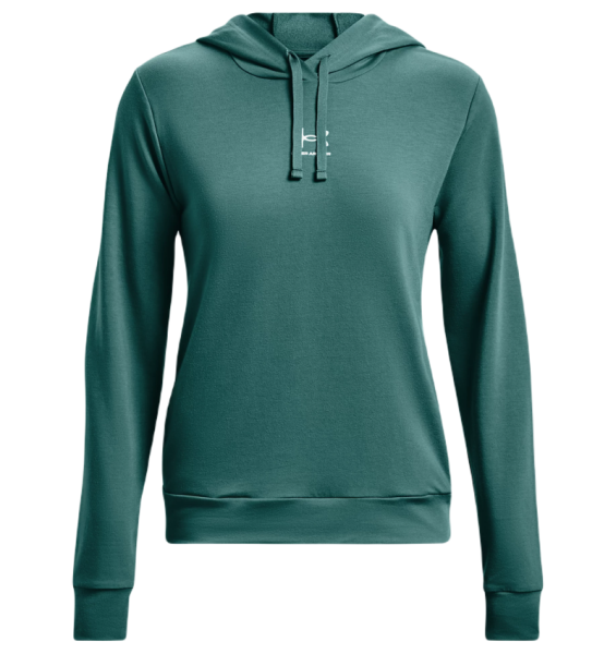 Women's jumper Under Armour Women's UA Rival Terry Hoodie - coastal teal/white