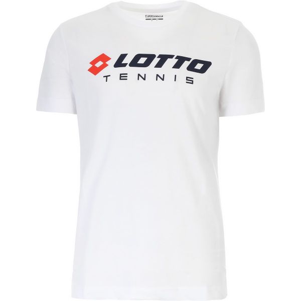 Herren Tennis-T-Shirt Lotto Squadra II Tee - bright white
