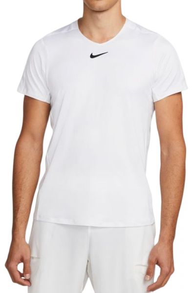 Herren Tennis-T-Shirt Nike Men's Dri-Fit Advantage Crew Top - Schwarz, Weiß