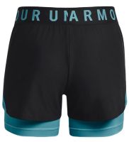 Dámské tenisové kraťasy Under Armour Play Up 2in1 Shorts - black/glacier blue Dámské tenisové kraťasy Under Armour Play Up 2in1 Shorts - black/glacier blue
