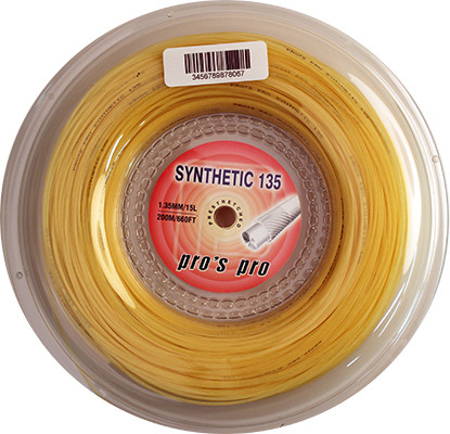 Tennis String Pro's Pro Synthetic 135 (200 m) - natural