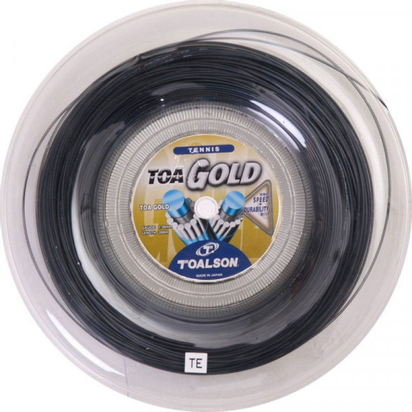 Tennis String Toalson Toa Gold (200 m) - black