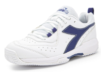 Teniso batai moterims Diadora S. Challenge 5 W SL Clay - white/blue print Teniso batai moterims Diadora S. Challenge 5 W SL Clay - white/blue print