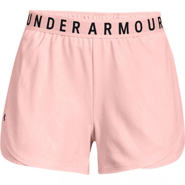 Damskie spodenki tenisowe Under Armour Womens Play Up Shorts Emboss 3.0 - pink