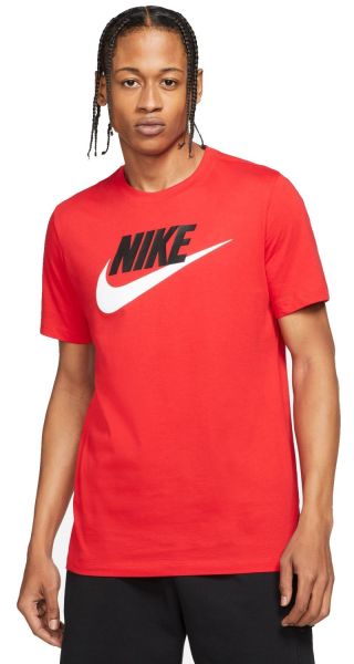 Ανδρικά Μπλουζάκι Nike Sportswear T-Shirt Icon Futura - university red/black/white