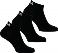 Zokni Fila Quarter Plain Socks 3P - black
