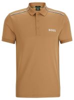 Férfi teniszpolo BOSS x Matteo Berrettini Patteo MB Slim Fit Polo Shirt - medium beige