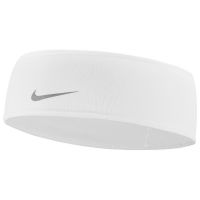 Stirnband Nike Dri-Fit Swoosh Headband 2.0 - white/silver