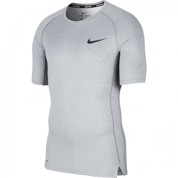  Nike Pro Top SS Tight - smoke grey/light smoke grey/black