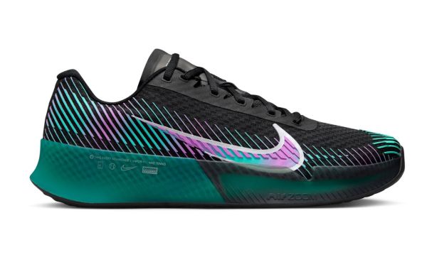 Męskie buty tenisowe Nike Air Zoom Vapor 11 Premium - black/deep jungle/clear jade/multi-color