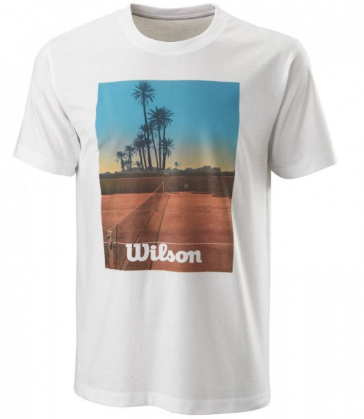Teniso marškinėliai vyrams Wilson Scenic Tech Tee M - white