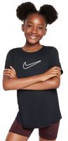 Marškinėliai mergaitėms Nike Kids One Fitted Dri-Fit Short Sleeve - Juoda