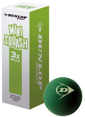 Skvošo kamuoliukai Dunlop Mini Compete - 3B