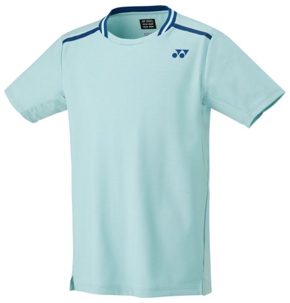 Herren Tennis-T-Shirt Yonex AO Crew Neck T-Shirt - cyan