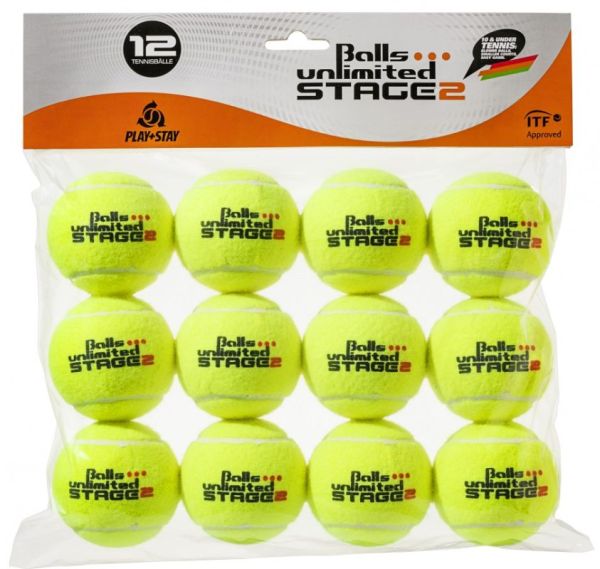 Pelotas de tenis Junior Balls Unlimited Stage 2 12B