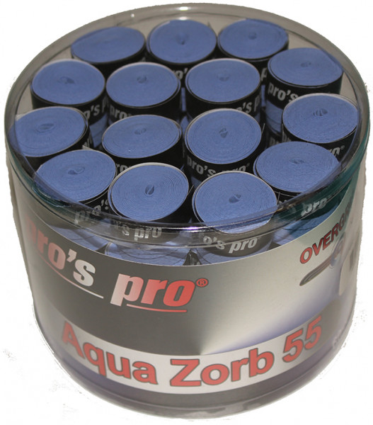 Owijki tenisowe Pro's Pro Aqua Zorb 55 60P - blue